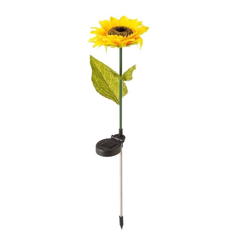 Solar-Powered Sunflower Garden Stake - View 2
