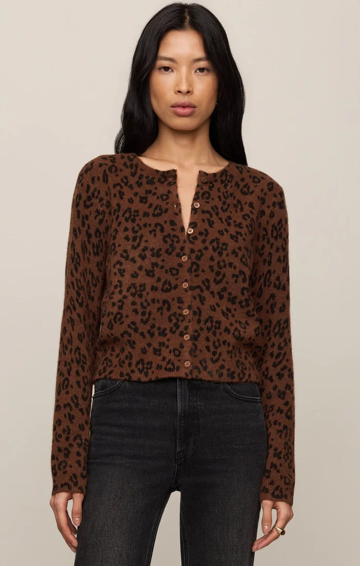  Leopard Cardigan