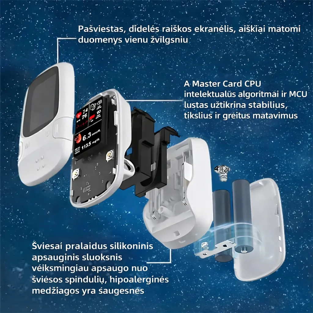 🔥 Juodojo penktadienio išpardavimas! ✅𝓞𝓶𝓻𝓸𝓷™ pristato naujai išleistą neinvazinį išmanųjį gliukozės matuoklį 🔥