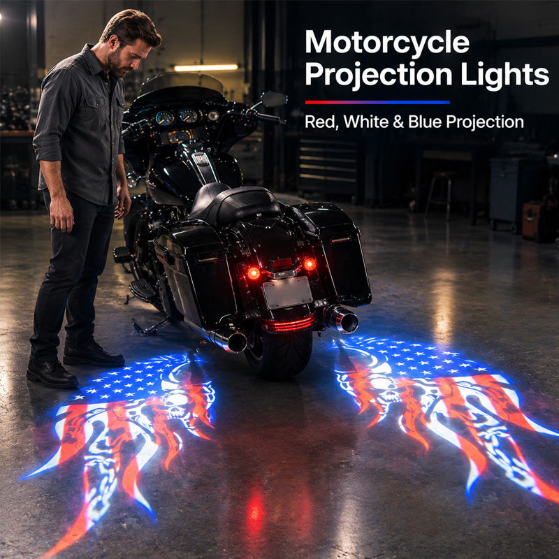 American Flag Ground Projection Effect