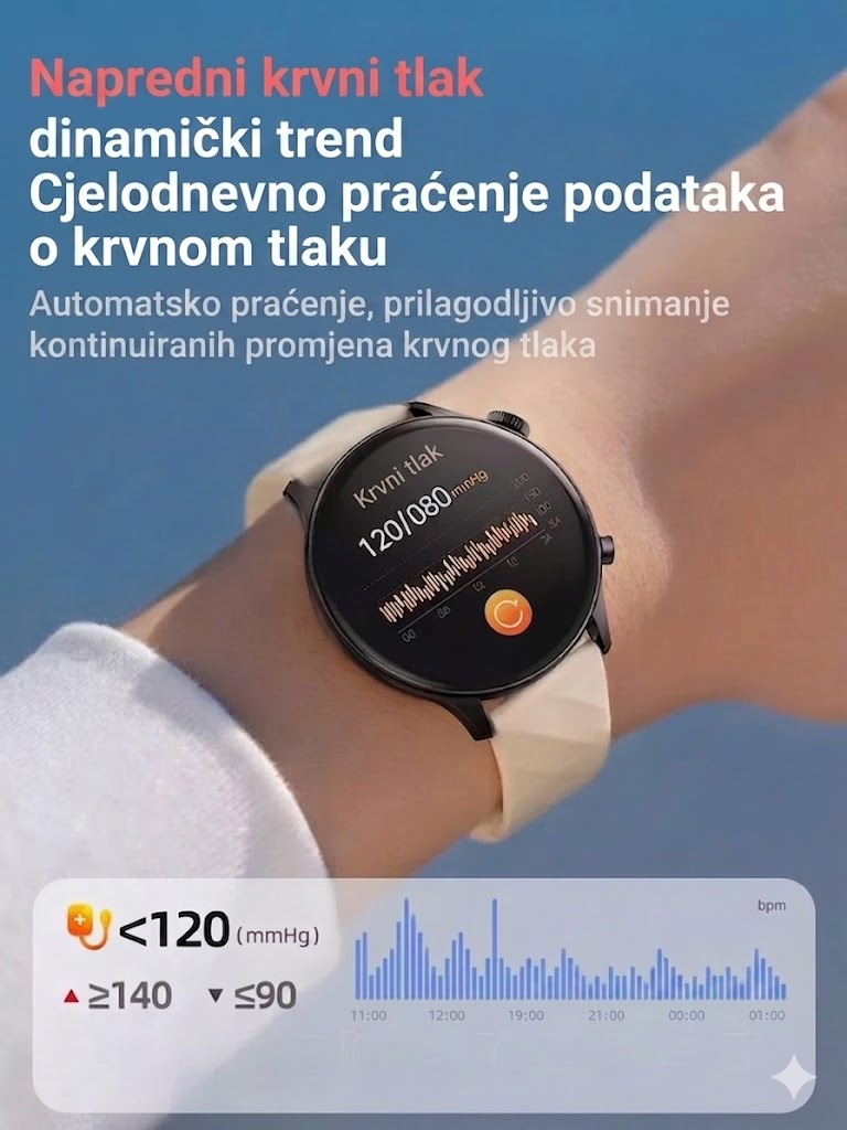 Casio AI pametni sat za praćenje zdravlja ⌚️ Novo ažuriranje za 2026.! Pametno mjerenje EKG-a + fotopletizmografije - Pratite šećer u krvi, krvni tlak i razinu kisika u krvi jednim satom. 🏃