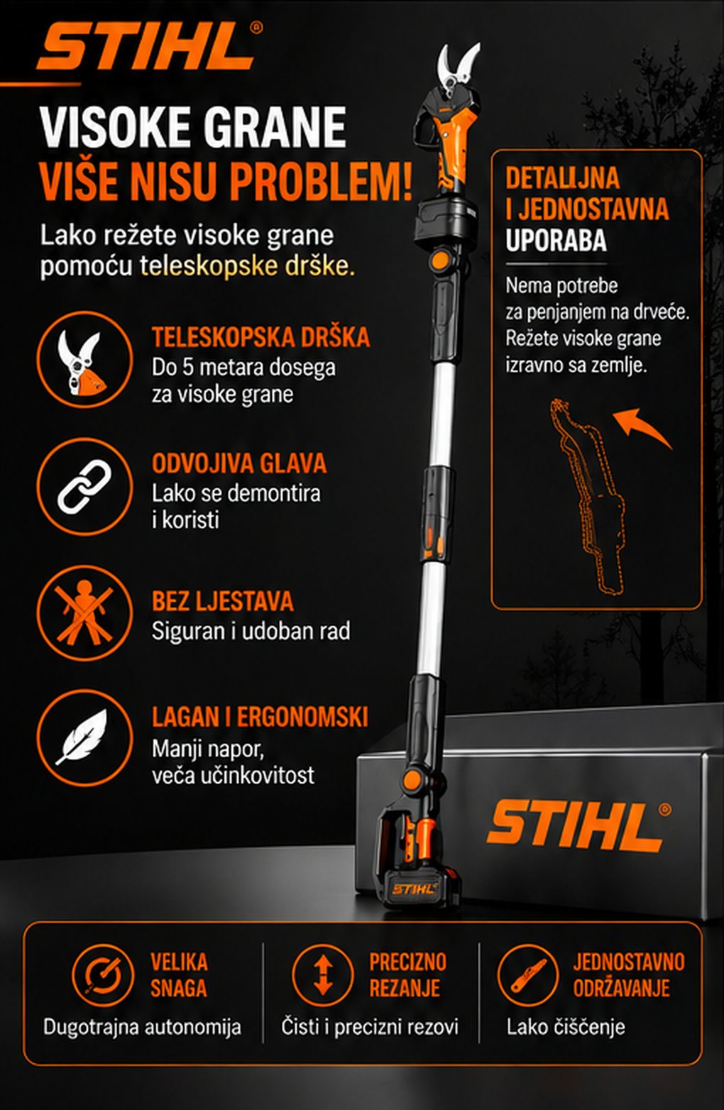 Primjena proizvoda za održavanje vrta