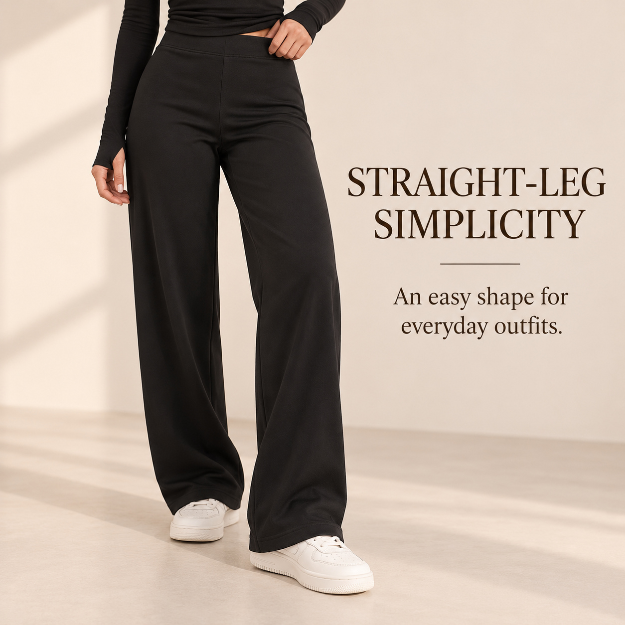 Women Straight Pants 100% Cotton
