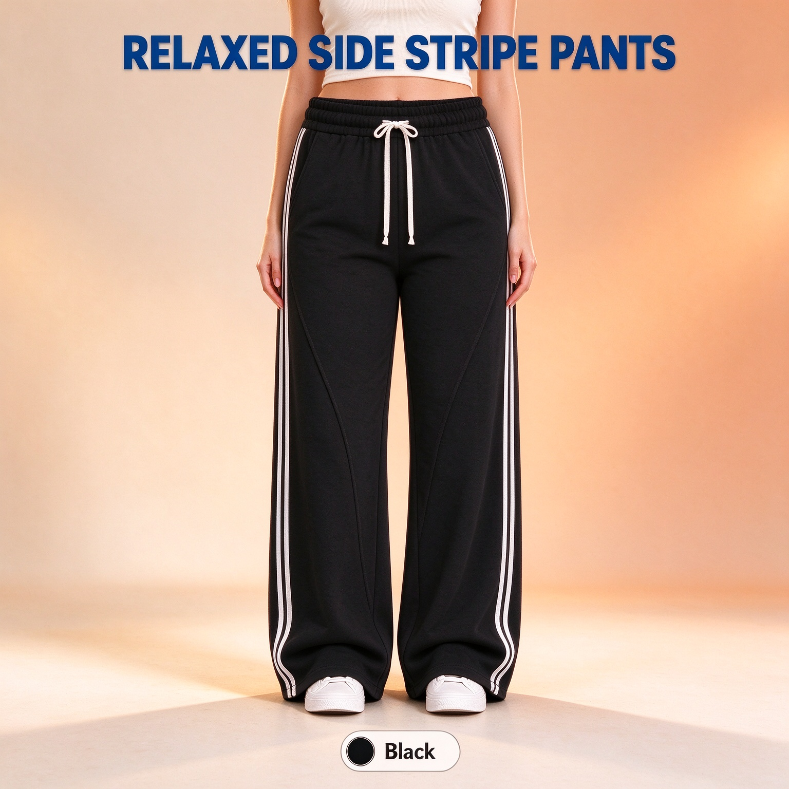 [LAST DAY SALE]RELAXED SIDE STRIPE PANTS Easy Comfort. Clean Style. Everyday Ready.