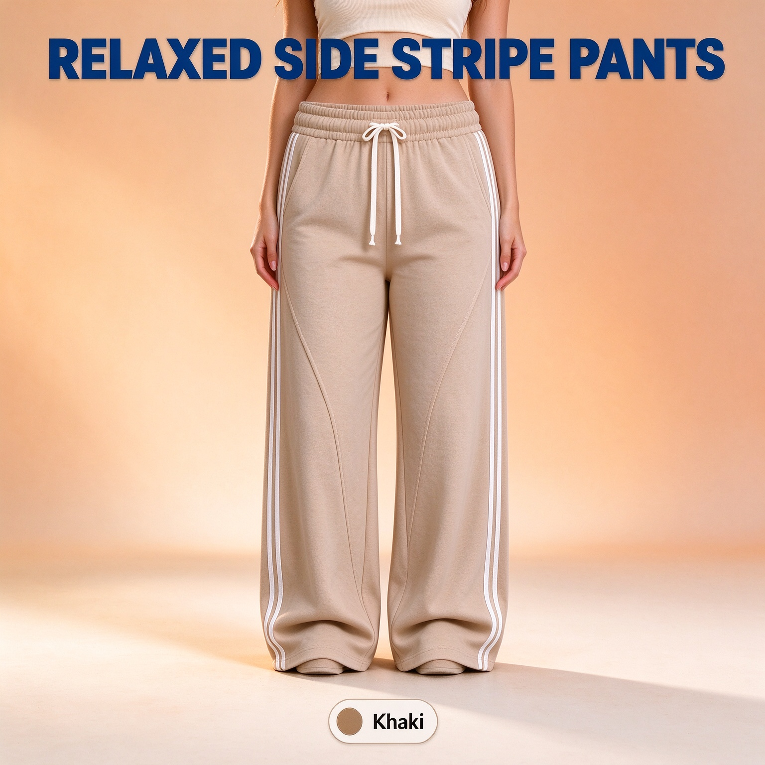 [LAST DAY SALE]RELAXED SIDE STRIPE PANTS Easy Comfort. Clean Style. Everyday Ready.