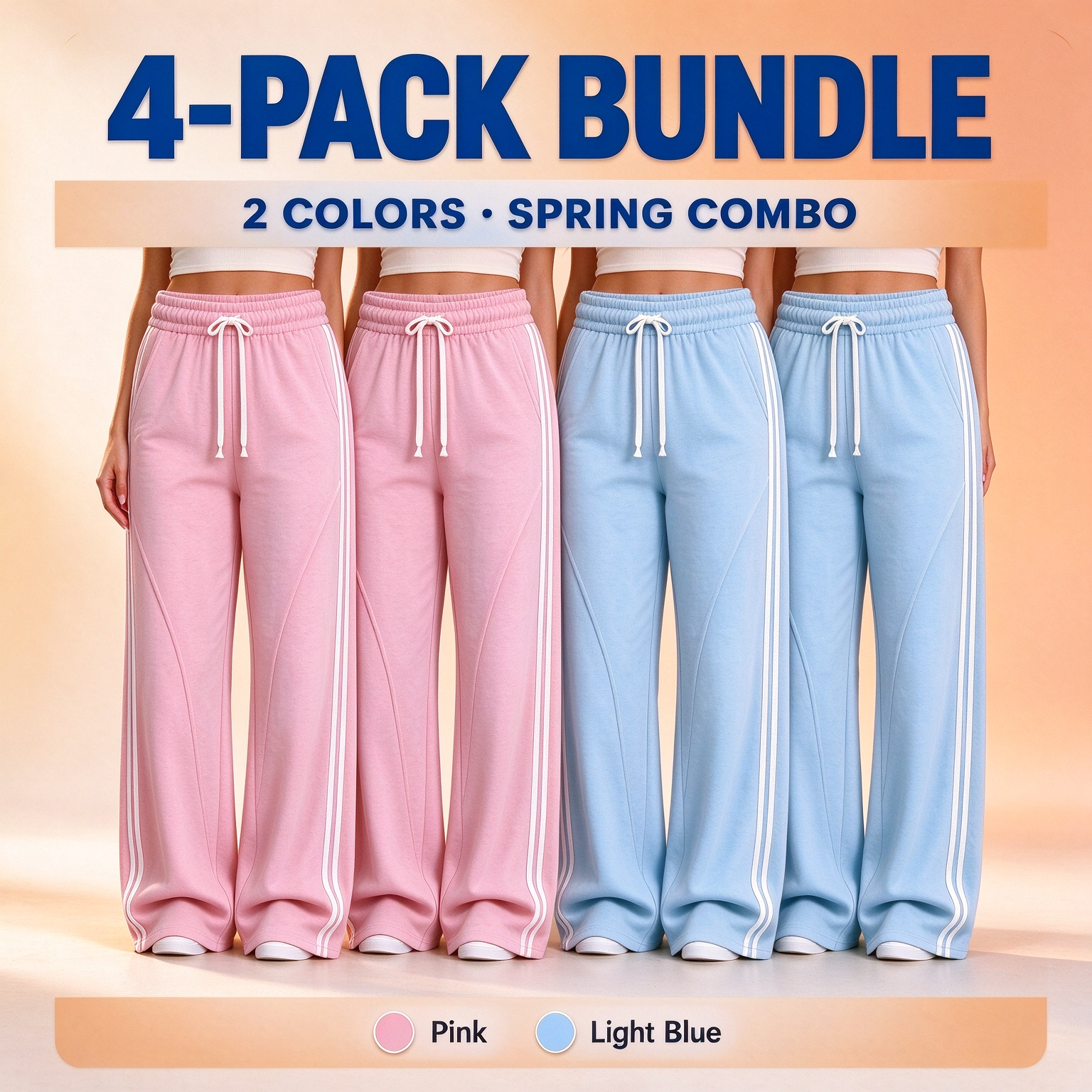 [LAST DAY SALE]RELAXED SIDE STRIPE PANTS Easy Comfort. Clean Style. Everyday Ready.