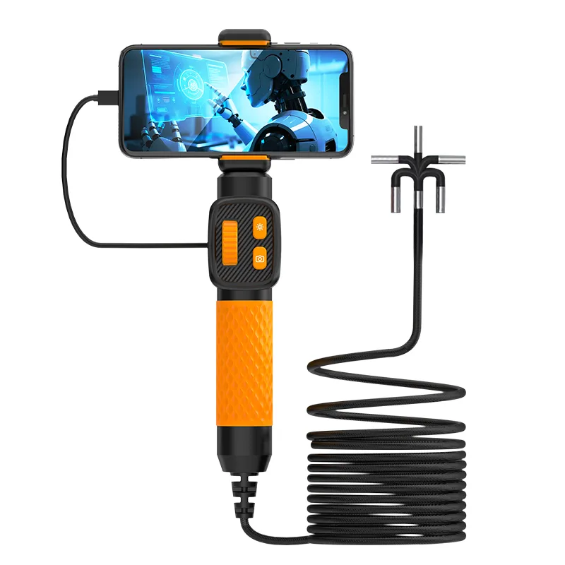 Mekrivo P91 USB-C artikulierender Endoskop mit Smartphone-Halter und 2 m Kabel