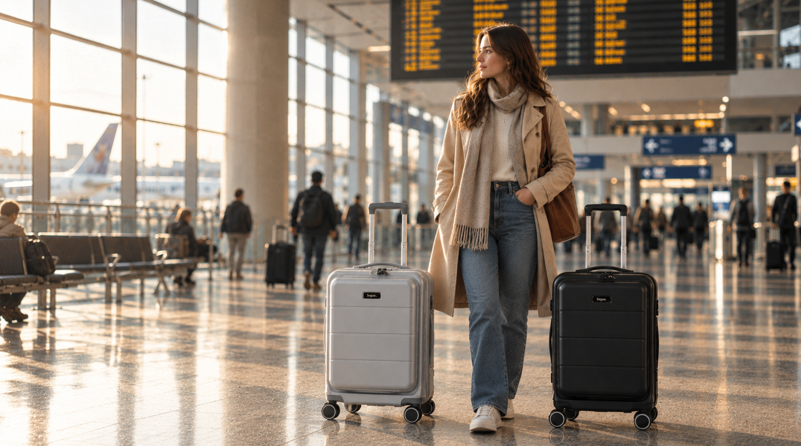 Valigia trolley con ruote singole o doppie? Cosa cambia nei viaggi da donna in autunno