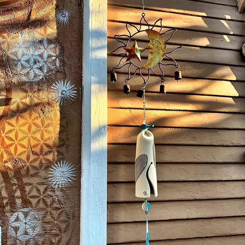 New Beautiful Rustic Dragonfly Wind Chimes Home Garden Decoration