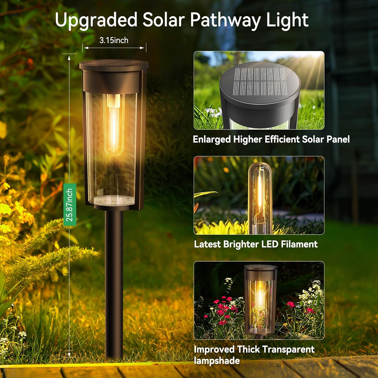 🔥Hot Sale 49% OFF✨Solar Pathway Lights