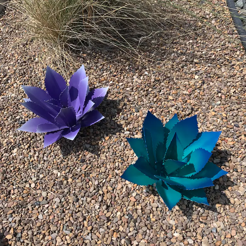 Decorative Metal Agave (Cupreate) - Garden Art