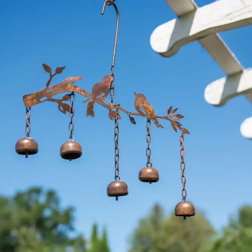 (Make old style)Birds w/Bells Wind Chime 