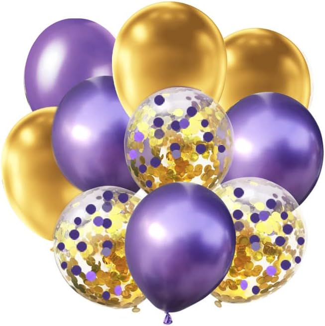 Orange Confetti and Black Balloons 12 Inch 3 Style Pack of 50,Party Helium Balloon,Halloween Party Decorations Supplies