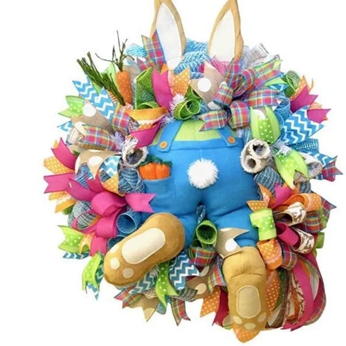 🐰Easter Bunny Wreath Decoration 🎀