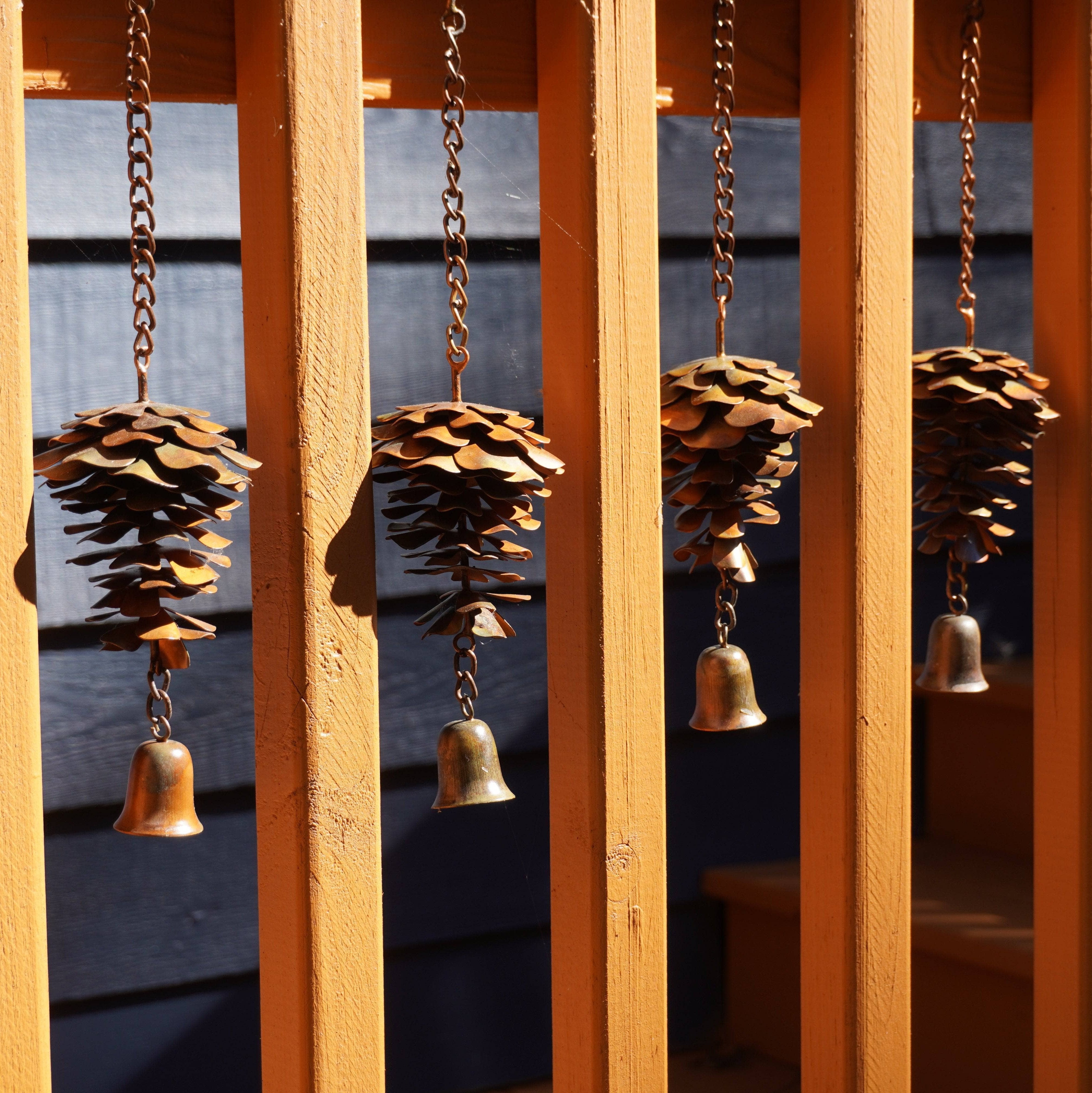 Pine Cone with Bell Ornament
