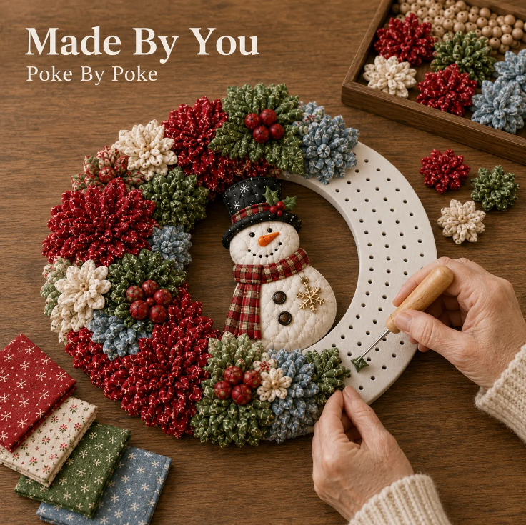 🎄 Christmas Classics Fabric Wreath DIY Kit