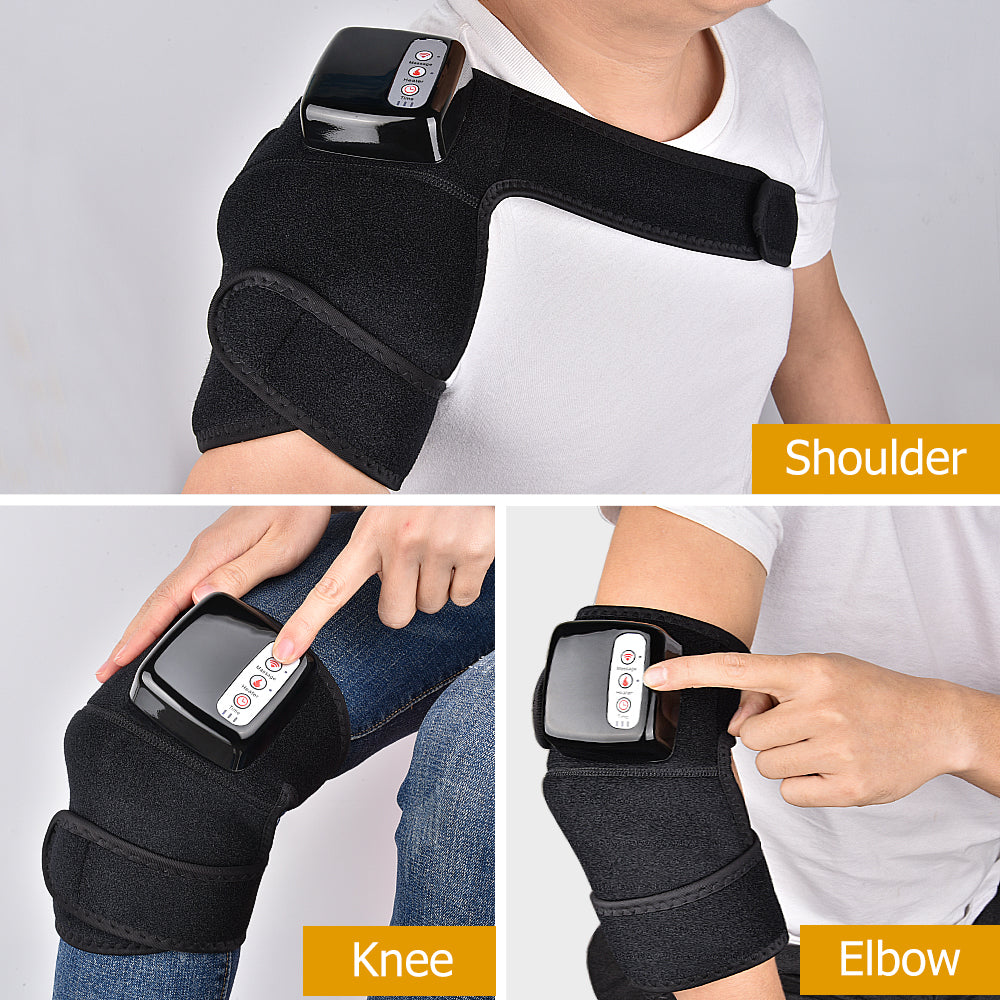 🔥50% OFF TODAY🎁Rechargeable Heating & Vibration Wrap | 45–60°C | 3 Vibration Levels | Timer | Knee, Elbow & Shoulder