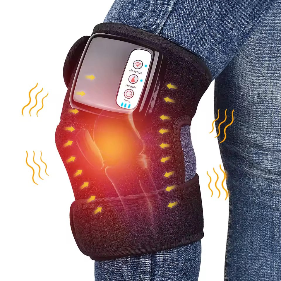 🔥50% OFF TODAY🎁Rechargeable Heating & Vibration Wrap | 45–60°C | 3 Vibration Levels | Timer | Knee, Elbow & Shoulder