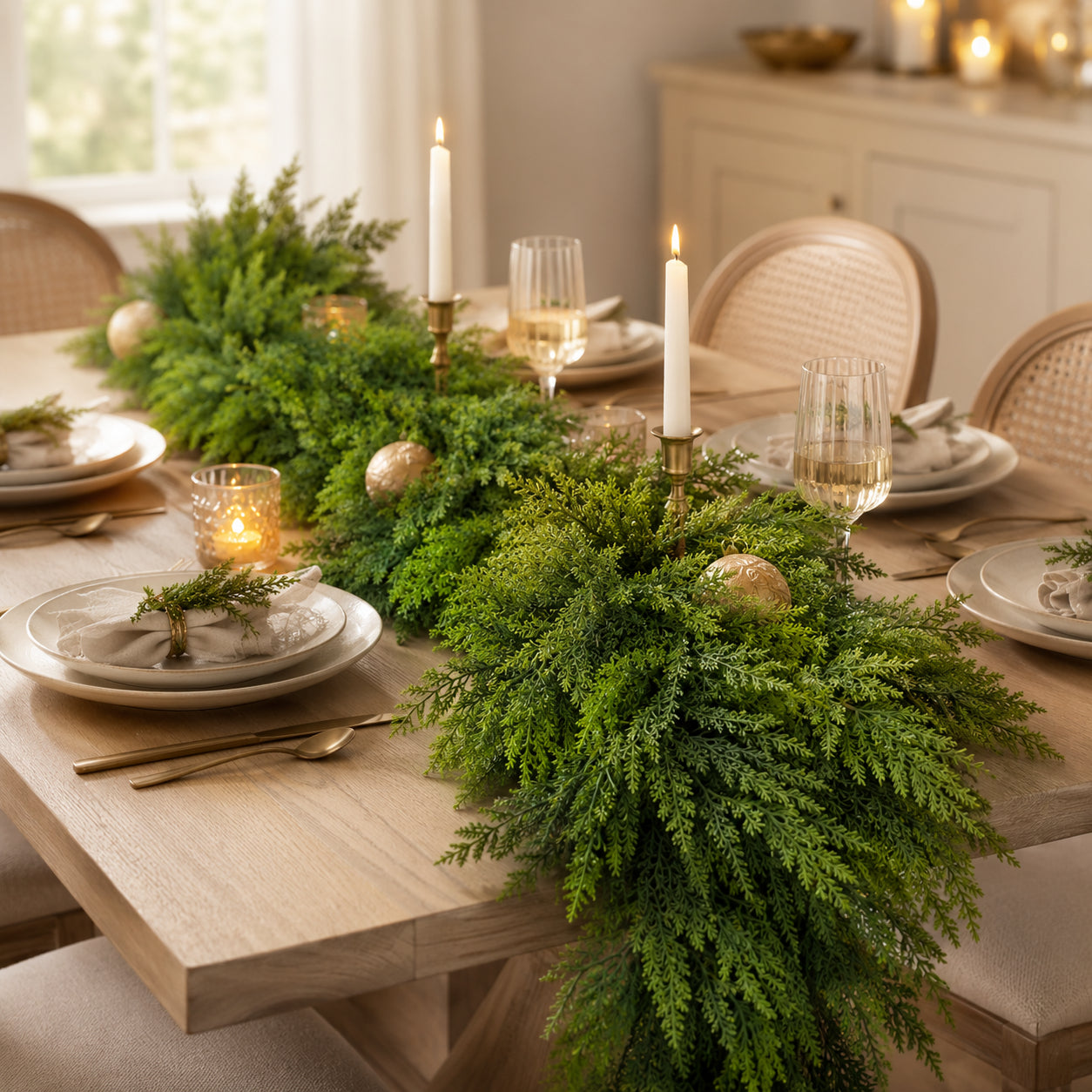 💥 Pre-lit Christmas Cedar Garland