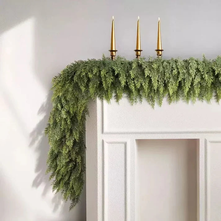 💥 Pre-lit Christmas Cedar Garland