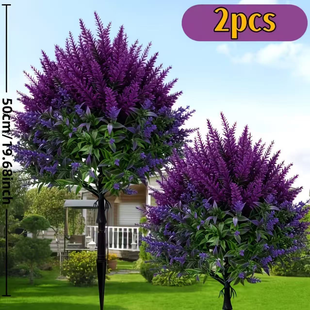 🏆Last Day 50% OFF💜🍀Lifelike Purple Faux Floral Topiary