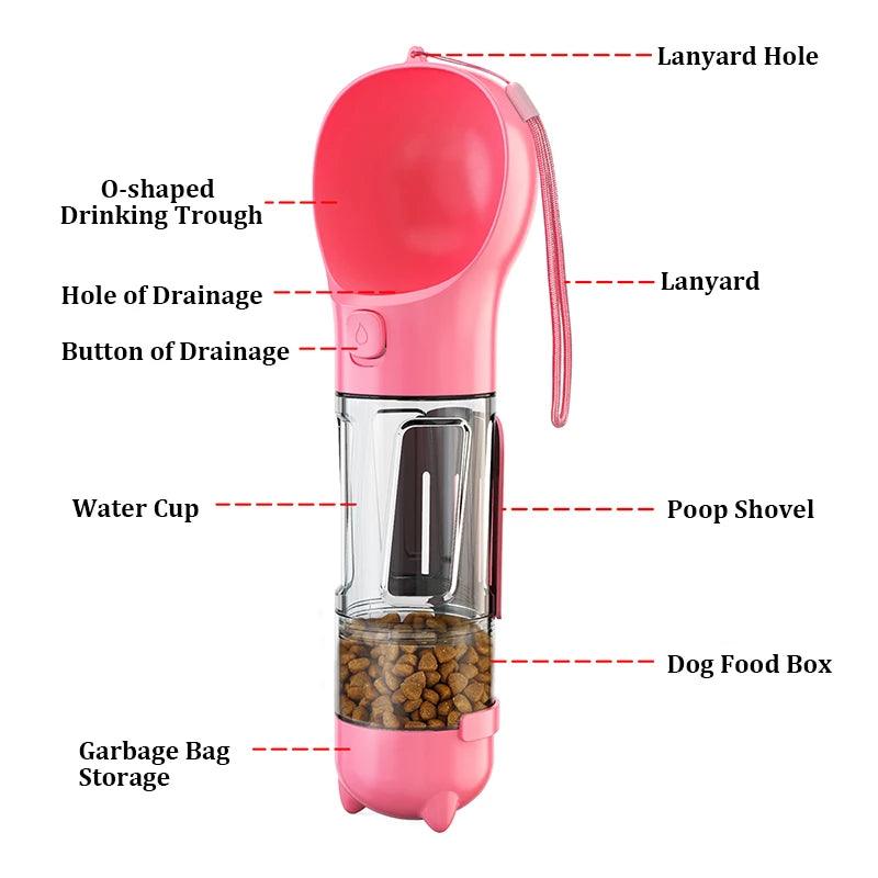 favibay 3-in-1 Pet Water Bottle
