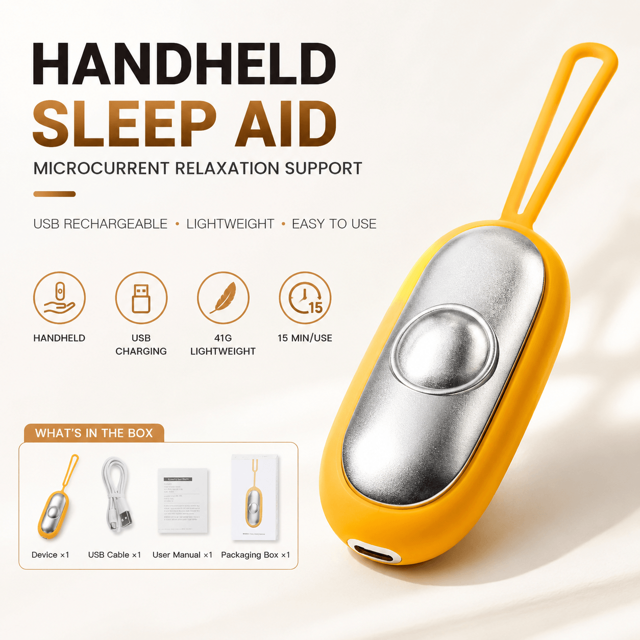 Sleep Aid Machine USB Charging Improved Insomnia Artifact Focus Attention Lightweight Sleeping Device for Insomnia Brain Massage