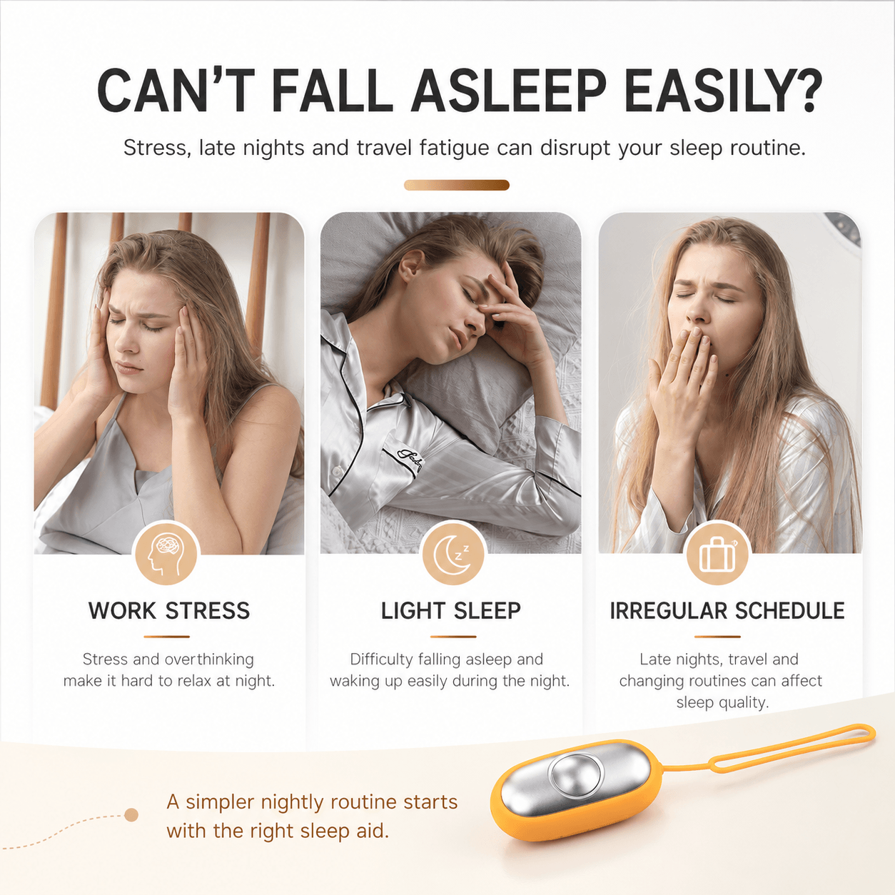 Sleep Aid Machine USB Charging Improved Insomnia Artifact Focus Attention Lightweight Sleeping Device for Insomnia Brain Massage