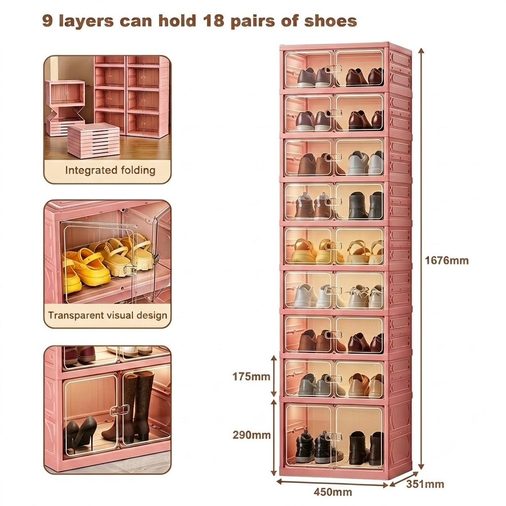 🔥Today's Special🔥Multifunctional foldable shoe rack (storage rack)