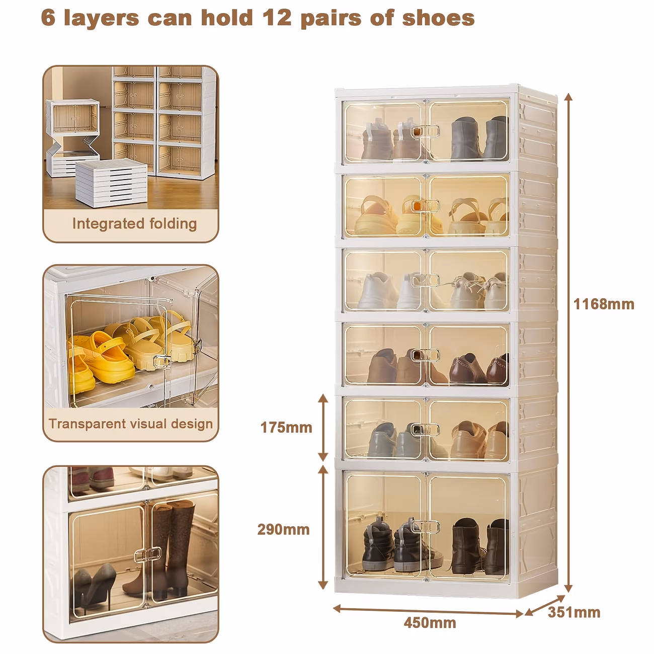 🔥Today's Special🔥Multifunctional foldable shoe rack (storage rack)