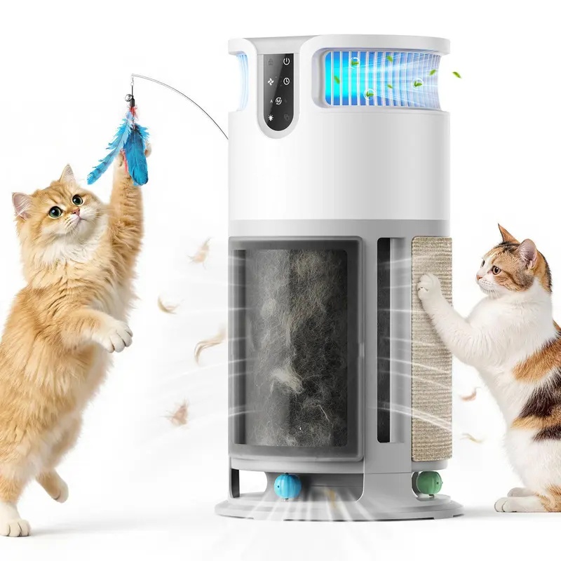 Air purifiers for home pets, 3-in-1 Washable HEPA Filter, Dual-Sided Filter with 200g Activated Carbon