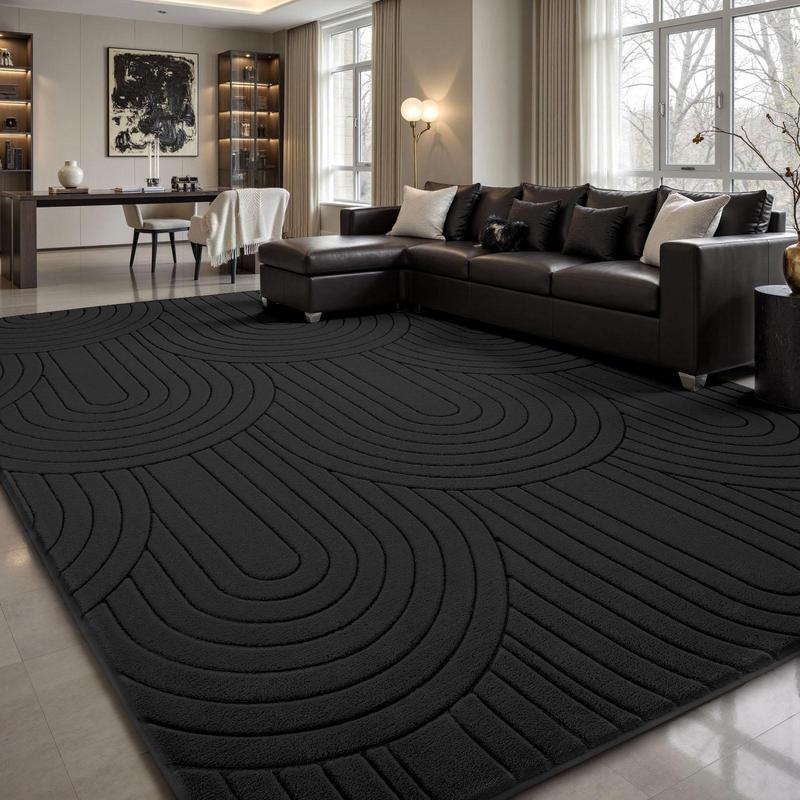  🔥Today's Special🔥GSoft Geometric Tree Ring Area Rug – Plush Short-Pile, Anti-Slip & Cushioned