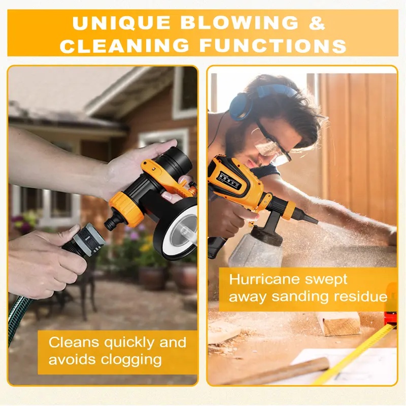 Paint Sprayer, 700W  Paint Sprayer with Cleaning & Blowing Joints