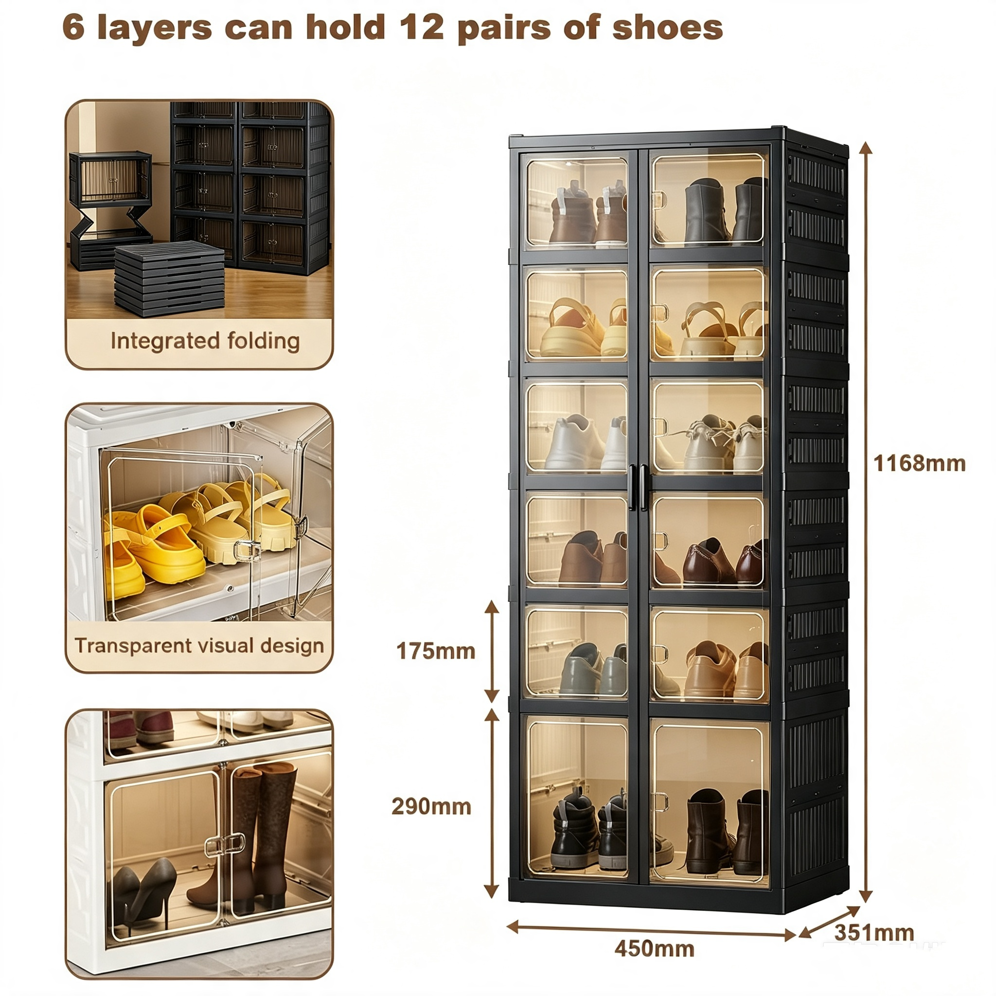 🔥Today's Special🔥Multifunctional foldable shoe rack (storage rack)