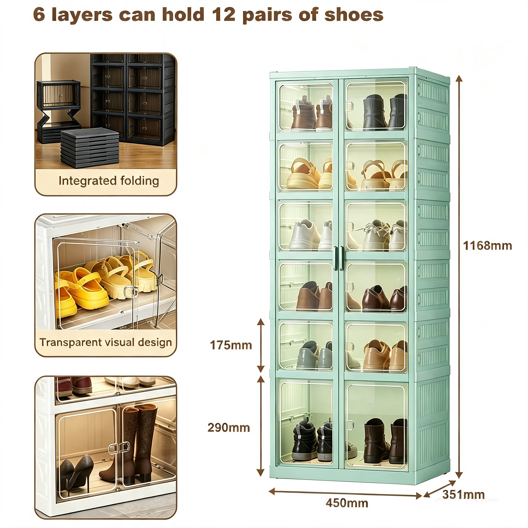 🔥Today's Special🔥Multifunctional foldable shoe rack (storage rack)