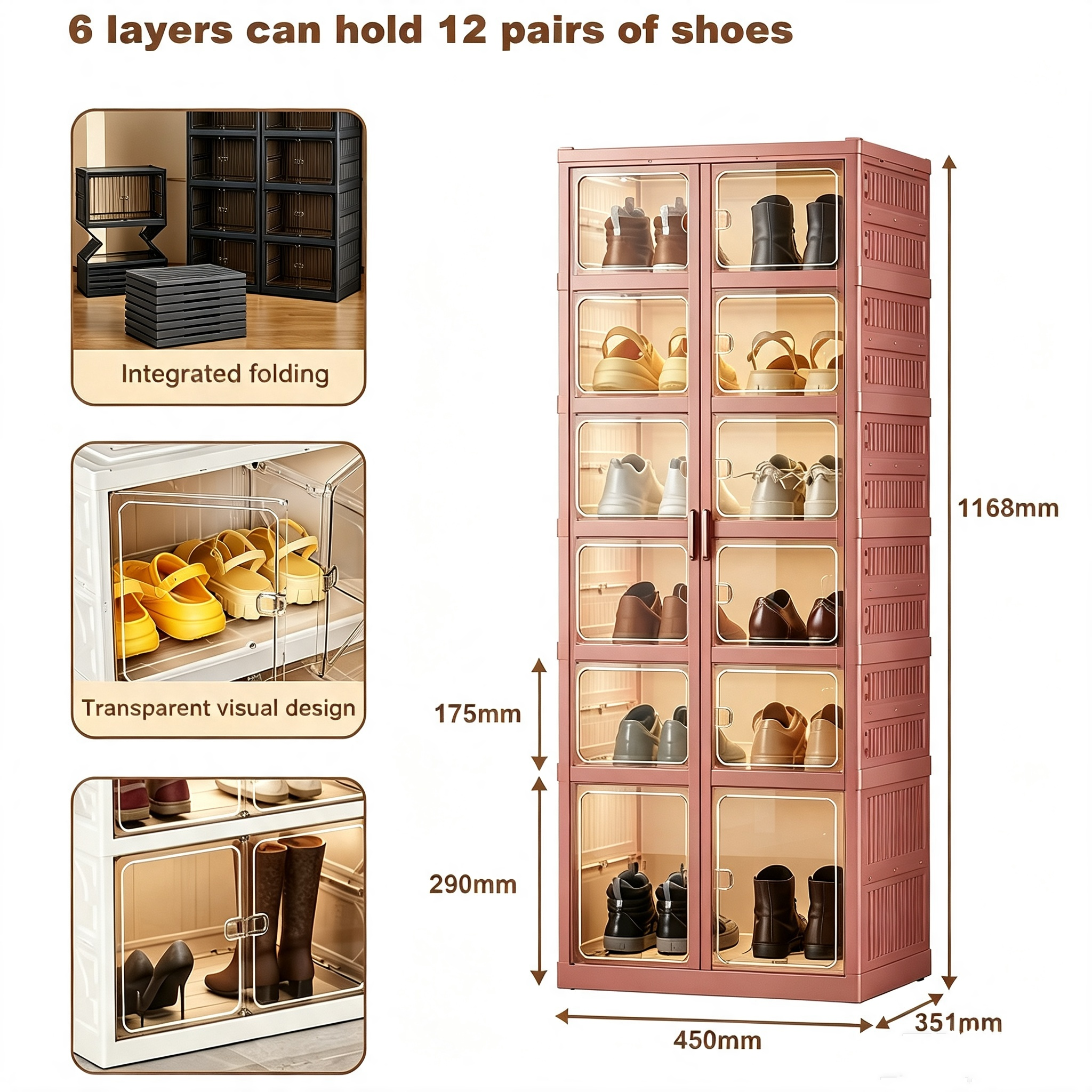 🔥Today's Special🔥Multifunctional foldable shoe rack (storage rack)
