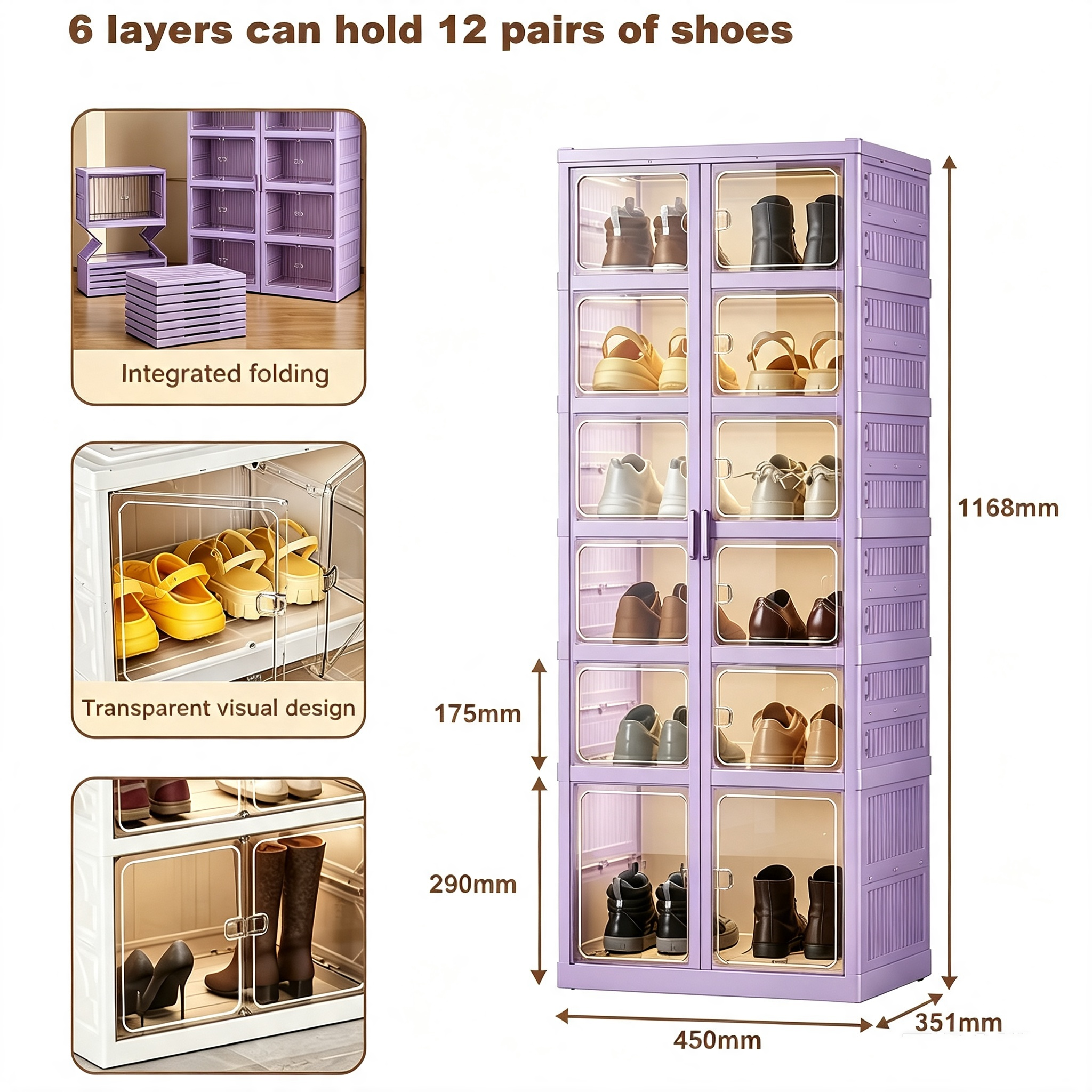 🔥Today's Special🔥Multifunctional foldable shoe rack (storage rack)