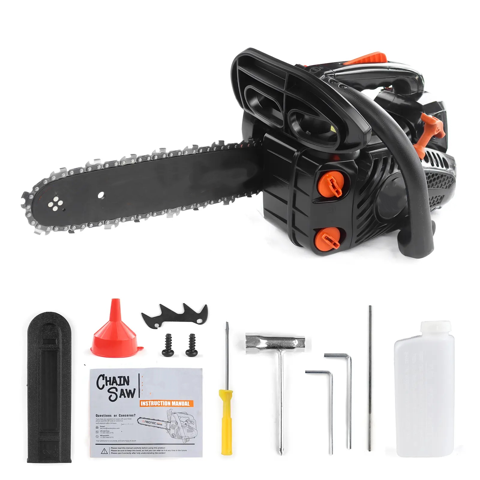 25.4cc 12'' Gas Chainsaw for Easy Tree Cutting