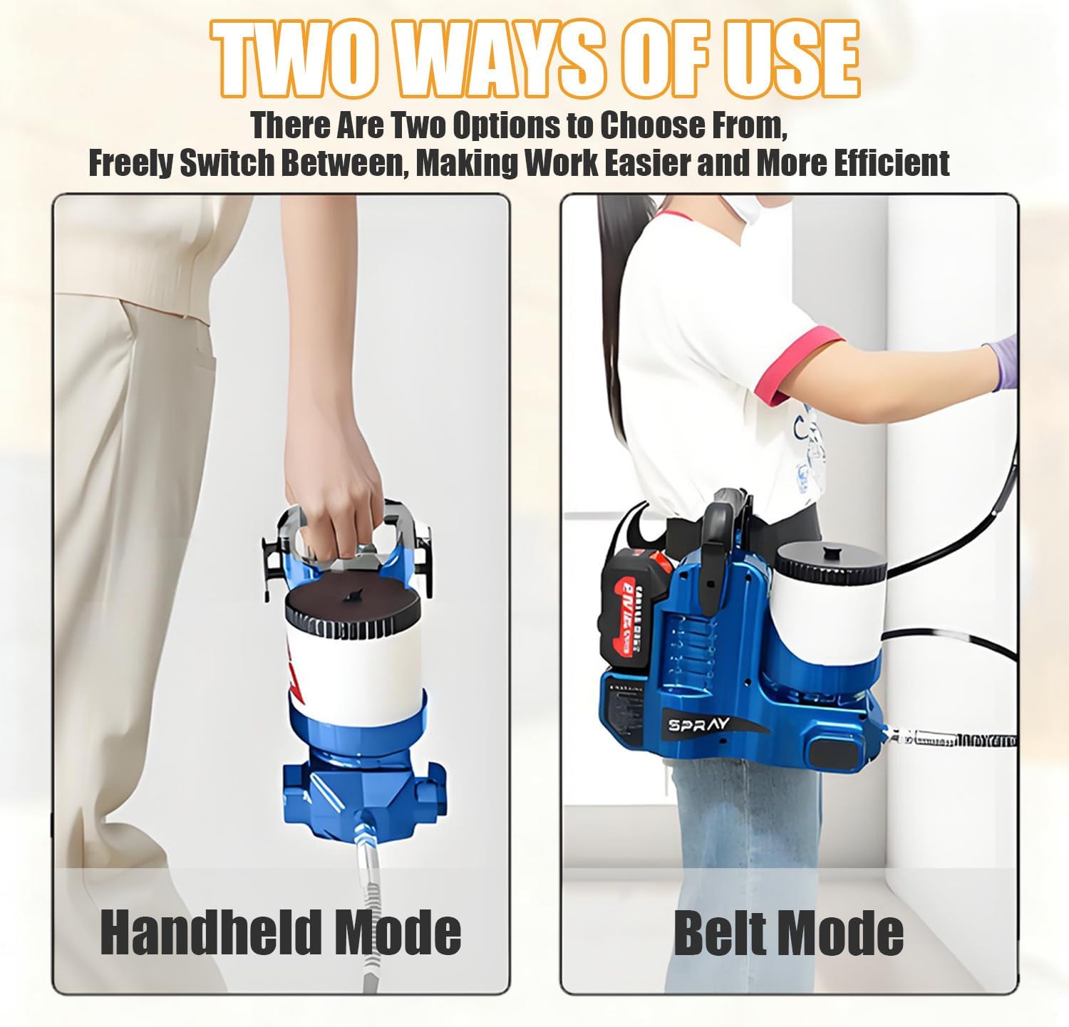 💥Last day 70% OFF💥Ultra Quick Shot paint Sprayer 750w Cordless Portable 