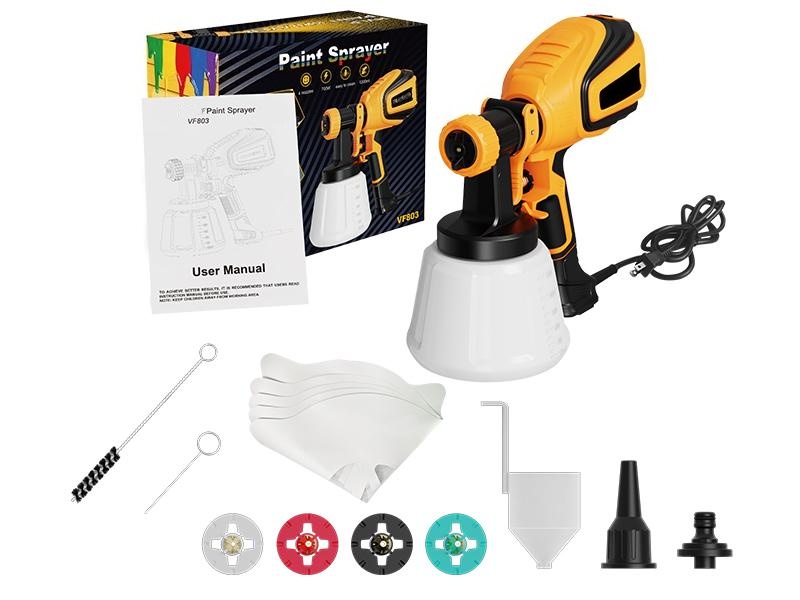 Paint Sprayer, 700W  Paint Sprayer with Cleaning & Blowing Joints