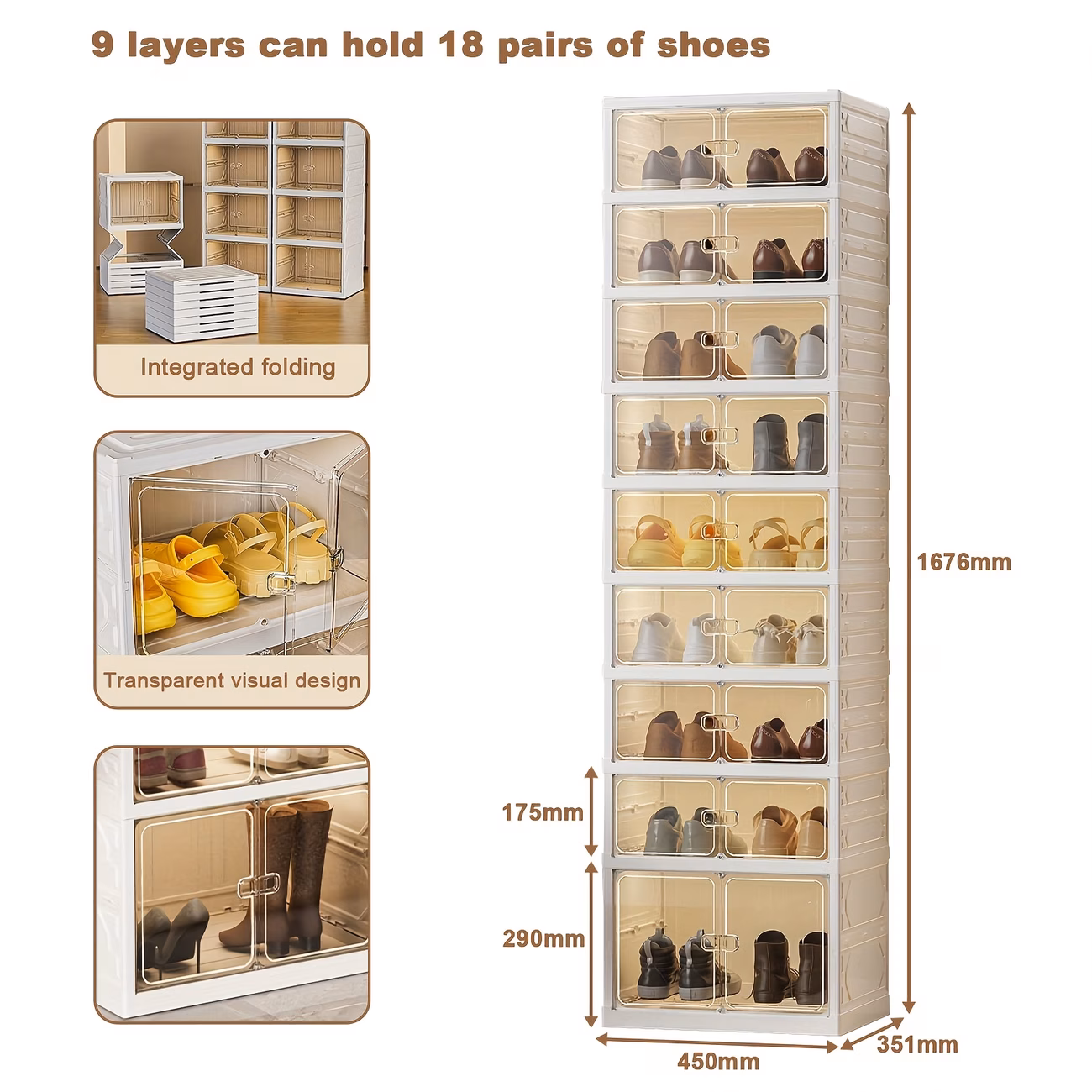 🔥Today's Special🔥Multifunctional foldable shoe rack (storage rack)