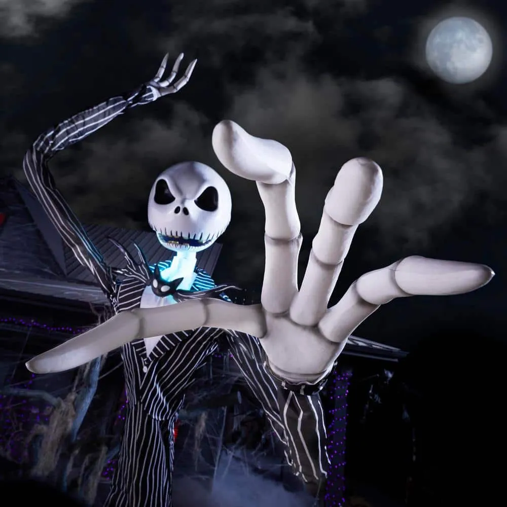 💥 Early Bird Halloween Sale!🔥 Giant Ground Breaking Skeleton with LCD Eyes and Sound Halloween Decor Prop