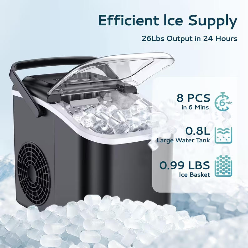 Summer Hot Seller💥Buy 1 Get 1 Free🔥Ice Maker—Portable Ice Maker (includes handle, ice scoop, and ice basket)