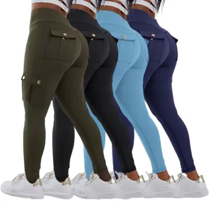 Women's Butt Lifting Leggings with Flap Pockets