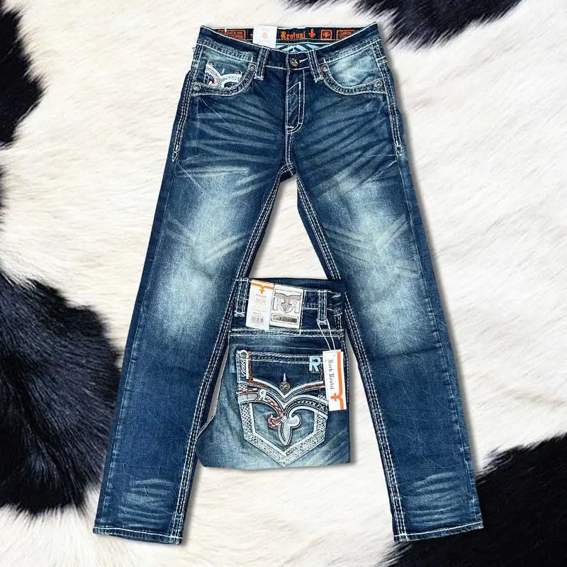 Rock Revival Jeans for Men - Premium Western Denim Collection