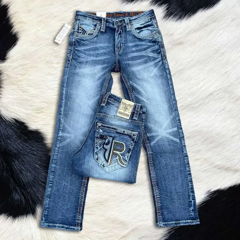 Rock Revival Jeans for Men - Premium Western Denim Collection