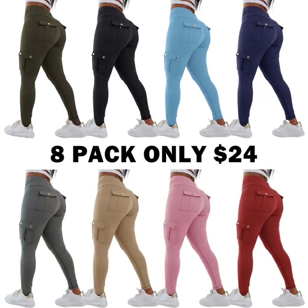 Women's Butt Lifting Leggings with Flap Pockets