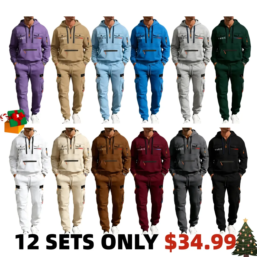 🔥2026 Men's Autumn&Winter Hooded Fashion Sweatshirt With Multiple Pockets