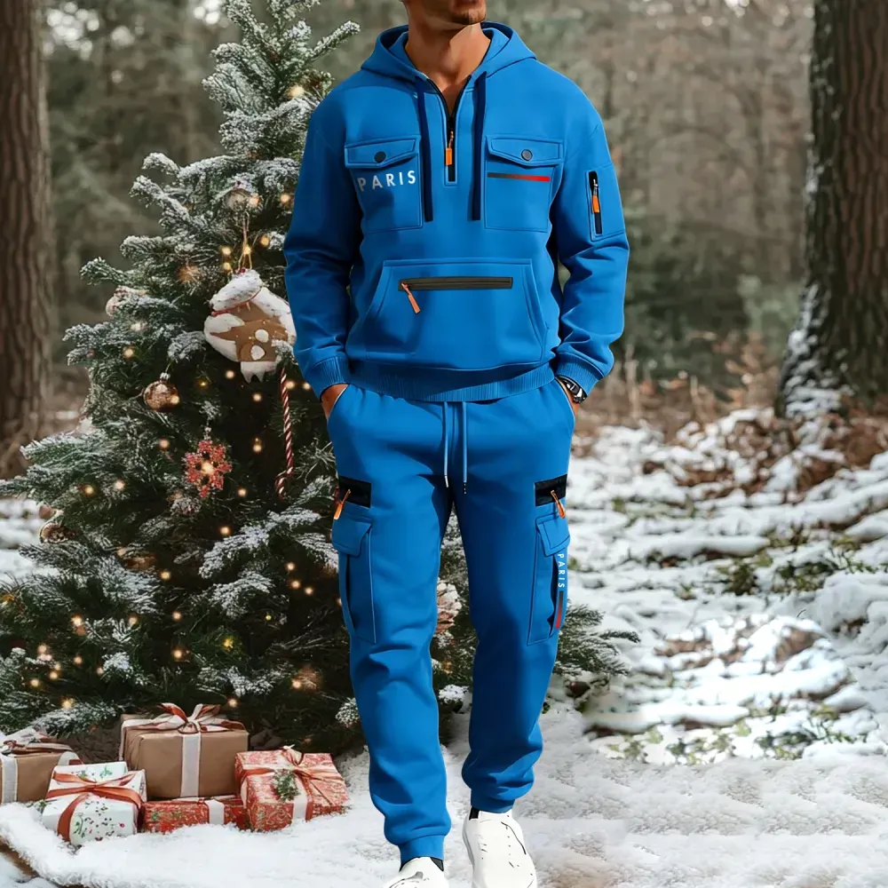 🔥2026 Men's Autumn&Winter Hooded Fashion Sweatshirt With Multiple Pockets