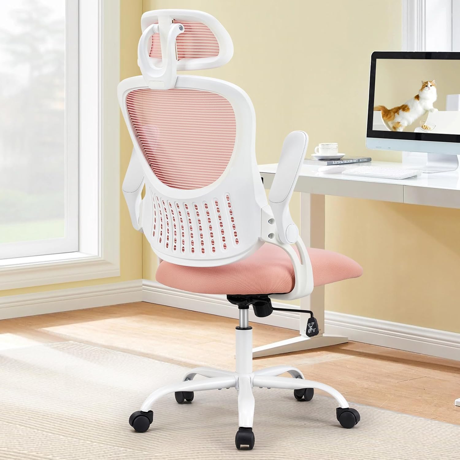 Computer Desk Chair, Mesh Office Chair with Lumbar Support